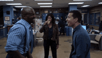 skipping best friends GIF by Brooklyn Nine-Nine