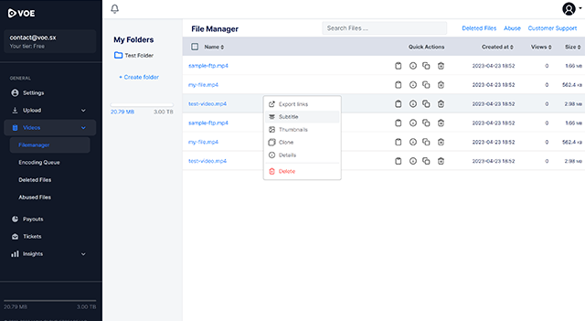 VOE Hosting Provider Test MP4 Streaming Video File VOE Hosting Provider Test MP4 Streaming Video File